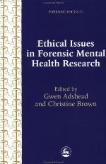 Ethical Issues in Forensic Mental Health Research