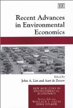 Recent Advances in Environmental Economics (New Horizons in Environmental Economics)