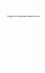 Valuing Environmental and Natural Resources