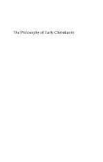 The Philosophy of Early Christianity