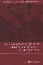 The Impact of European Rights on National Legal Cultures