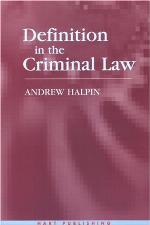 Definition in the Criminal Law