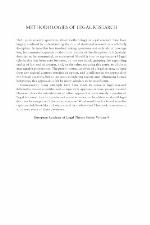 Methodologies of Legal Research