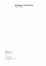 Developments in Smart Papers.