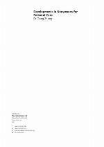 Developments in Nonwovens for Personal Care.