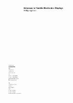 Advances in Flexible Electronics Displays.