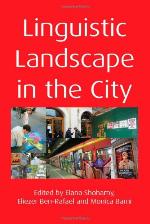 Linguistic Landscape in the City. Edited by Elana Shohamy, Eliezer Ben-Rafael and Monica Barni