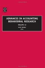 Advances In Accounting Behavioral Research, Volume 12