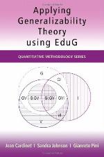 Applying Generalizability Theory Using EduG