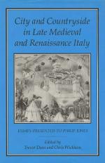 City and Countryside in Late Medieval and Renaissance Italy