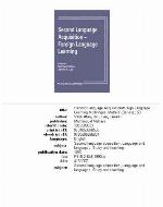 Second Language Acquisition