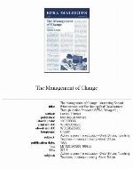 The Management of Change