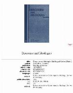 Discourse And Ideologies (Multilingual Matters (Series).)