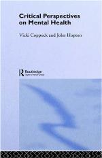 Critical Perspectives On Mental Health