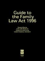 Guide to the Family Law ACT 1996
