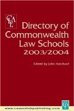 Directory of Commonwealth Law Schools 2003-2004
