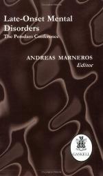 Late-Onset Mental Disorders