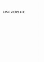 Annual dividend book 2018/19.