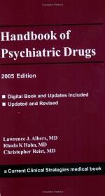 Handbook of Psychiatric Drugs