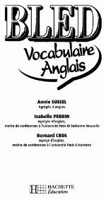 Bled Vocabulaire Anglais