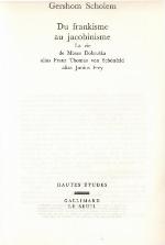 Du frankisme au jacobinisme : la vie de Moses Dobruška, alias Franz Thomas von Schönfeld alias Junius Frey