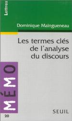 Les termes clés de l'analyse du discours