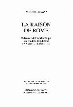 La raison de Rome : naissance de l'esprit critique à la fin de la République (IIe-Ier siècle avant Jésus-Christ)
