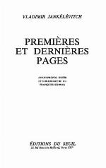 Premières et dernières pages