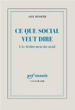CE QUE SOCIAL VEUT DIRE T.01 