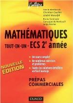 Mathématiques : tout-en-un, ECS 2e année : cours et exercices corrigés
