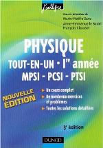 Physique Tout En Un Mpsi Pcsi Ptsi 1e AnnÃ©e (French Edition)