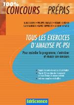 Tous les exercices d'Analyse PC-PS