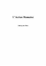 L'action humaine. Traité d'économie
