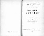 Lettres. I, [Lettres 1-15]