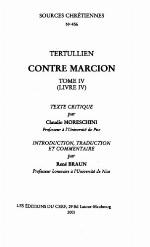 Contre Marcion - tome 4 (4) (Sources chrétiennes)