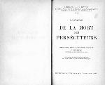 De la mort des persécuteurs