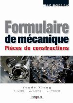 Formulaire de mécanique : pièces de construction