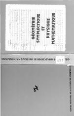 Geometrie Symplectique Et Physique Mathematique (Colloques Internationaux Du Centre National De La Recherche Scientifique ; No 237)