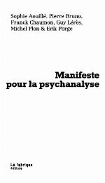 Manifeste pour la psychanalyse