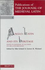 Anglo-Latin and Its Heritage (Pjml 4)