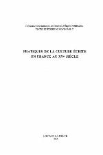 Pratiques de la culture écrite en France au XVe siècle