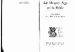 Bible de tous les temps. 4 Le Moyen Âge et la Bible