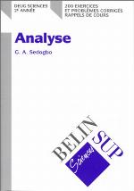 Analyse : DEUG Sciences, 2è année