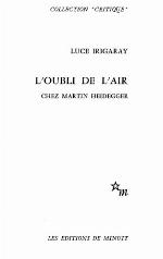 L'oubli de l'air chez Martin Heidegger