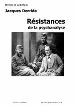 Re&amp;#X301;Sistances De La Psychanalyse