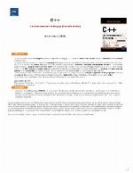 C++ : les fondamentaux du langage