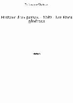 Histoire d'un paysan - 1789 - Les États généraux