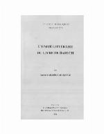 L'Unite Litteraire Du Livre de Baruch