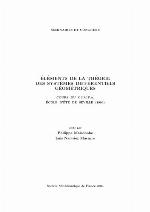 Elements De La Theorie Des Systemes Diffrentiels Geometriques