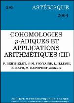 Cohomologies p-adiques et applications arithmétiques. / III